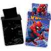 Jerry Fabrics Obliečky Spiderman svietiace v tme Bavlna 140x200 70x90
