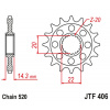 JT Reťazové koliečko JT JTF 406-16RB 16T, 520 pogumované