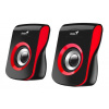 GENIUS repro SP-Q180, 2.0, 6W, USB napájení, 3,5mm jack, černo-červené