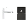 Set kuchynská batéria Grohe Eurodisc Cosmopolitan 32257002, drez Tectonite Franke Orion 1140286447