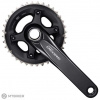 Shimano Deore FC-M6000 kľuky 36-26z. 175 mm 10-k. čierny HTII bez ložísk