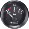 Equus 842060 vstavateľný prístroj do auta voltmeter Merací rozsah 9 - 17 V Standard žltá, červená, zelená 52 mm; 842060