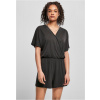 Ladies Short Modal Jumpsuit - black 3XL