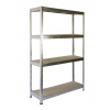Meets-ecommerce UG Kovový regál profi 230x140x50, 4-7 políc Farba: Pozink, Počet polic: 4 police