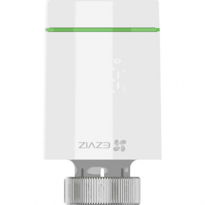 EZVIZ chytrá termostatická hlavice/ 55 mm x 95 mm/ 2x 1,5V AA baterie/ 3.0 V DC/ Zigbee/ bílá CS-T55-R100-G
