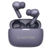 Canyon OnGo 10, TWS-10 ANC, True Wireless Bluetooth slúchadlá do uší, nabíjacia stanica v kazete, fialové CNS-TWS10PL
