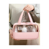 Ružová kozmetická taška - veľkosť M, KS89