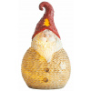 MagicHome Postavicka Xecco 62109, Santa okrúhly malý, LED, polyresin, 19.5 cm