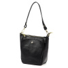 Dámska kožená čierna crossbody kabelka na rameno Luka 26-018 DOLLARO