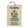 Sanu Babu Kalendár Budha 2026, ručne tlačený na ryžovom papieri, 10x15cm
