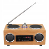 Retro vintage rádio Super Bass Radio FM Bamboo (Retro vintage rádio Super Bass Radio FM Bamboo)