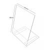 Plastový stojánek L 90 x 60 na výšku čirý se samolepkou - 90 x 60 na výšku čirý se samolepkou - 1 ks