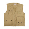 Outdoorová vesta z mikrovlákna, khaki - XL (FOX OUTDOOR)