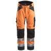 Reflexné nohavice AllroundWork zimné 37.5®, trieda 2 oranžové veľ. XS