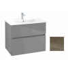 Villeroyboch VILLEROY & BOCH VERITY LINE skříňka pod umyvadlo 75,5x48,2x61,8 cm, 2 zásuvky, Oak Nebraska