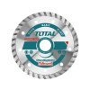 TOTAL Kotúč diamantový rezný, Turbo, suché aj mokré rezanie, 115 × 22,2 mm TAC2131153