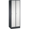 INTRO oceľová šatníková skriňa ,šírka 620 mm, 2 boxy C+P