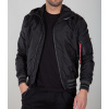 ALPHA INDUSTRIES BUNDA MA-1 LW HOODED BLACK M