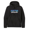 Pánska mikina Patagonia P-6 LOGO UPRISAL HOODY - čierna XXL