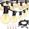 Osvetľovacia girlanda 1500 cm priehľadná (ZÁHRADNÁ LAMPA GARLAND SVETELNÁ REŤAZ 15M+50x ŽIAROVKY)