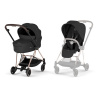 CYBEX Kombinovaný kočík Mios Sepia Black (Rosegold Frame) 2026 Platinum