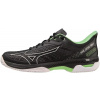 Pánska obuv Mizuno Wave Exceed Tour 5 AC - black/silver/techgreen - Čierny (42,5)