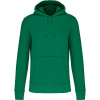 KARIBAN VINTAGE K4027 / Pánska mikina s kapucňou - kelly green M