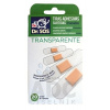 Dr. SOS Transparent náplasť prúžky mix vodeodolné (4 veľkosti) 1x20 ks