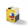 LEGO® Úložné boxy Multi-Pack 4 ks čierné bielé sivé