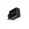 AXAGON ACU-DS16, SMART nabíječka do sítě 16W, 2x USB-A port, 5V/2.2A + 5V/1A ACU-DS16