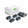 Napájacia súprava Festool SYS 18V 4x5,0/TCL 6 DUO