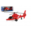 Teddies Vrtuľník/Helikoptéra záchrannej služby plast 22cm na spätné natiahnutie v krabičke 25x9x6,5cm