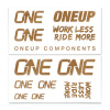 ONE UP Nálepky na riadidlá - OneUp Decal Kit Farba: Hnedá
