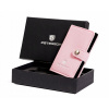 Peňaženka - Peňaženka Peterson z pravej kože ružová PTN ES-L.PINK - Unisex produkt (Peterson Leather Wallet Držiteľ karty Stop RFID)