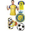 CUKROVÁ TLAČ jedlý obrázok na tortu Cukrová hmota CRISTIANO RONALDO FUTBALISTA #1