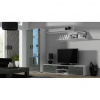 Cama Meble Obývačka SOHO 8, biely mat/sivý lesk