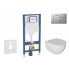 GEBERIT - Duofix Set předstěnové instalace, klozetu Oudee a sedátka softclose, tlačítko Sigma01, lakovaný matný chrom SANI11CA1123B