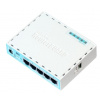Mikrotik RB750GR3 router zapojený do sítě Gigabit Ethernet Tyrkysová, Bílá