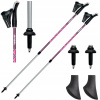 Nastaviteľné palice na Nordic Walking GABEL RITMO, fuksia/ružová, 77-130 cm