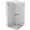 Mexen Lunar-B Duo výklopný sprchový kút 75 x 75 cm, číre sklo, čierna matná, 832-075L-075P-70-00