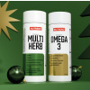 sada tablety Nutrend Multiherb caps 90 kapslí + Omega 3 60 kapslí