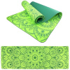 LIFEFIT YOGA MAT MANDALA DUO, 183 × 58 × 0,6 cm, zelená