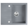 Novaservis Drezy - Granitový drez, 1-komorový 580x480 mm, sivá, DRGM/48/58GA