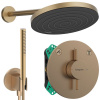 Hansgrohe set 24 - Sprchový systém pod omietku, komplet, kartáčovaný bronz
