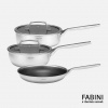 Pokročilá sada FABINI & Těhotnej kuchař, 5 dielov - Nerezový beznitový riad s hybridním povrchom z viacvrstvovej nerezovej ocele