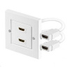 PREMIUMCORD Zásuvka HDMI zásuvka v panelu 2x HDMI A - HDMI A Female/Female kphdmz02