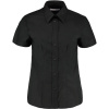 Kustom Kit Košile KK 360 Oxford, krátký rukáv, dámská COT4303600022b-black Černá XS