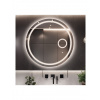 Alfaram Kúpeľňové okrúhle zrkadlo s lúčom zoom LED - MAIA LED PREMIUM 1902