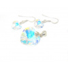 Šperky Nina - Strieborná súprava Swarovski komponent 925/1000 - set ag H 019 (Strieborná súprava Swarovski komponent 925/1000 ( sklo čiré odlesky))