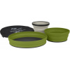 Sea To Summit X-Set: 3-Pce (X-Mug, X Bowl, X Plate & Storage Pouch) - Olive / Sand uni